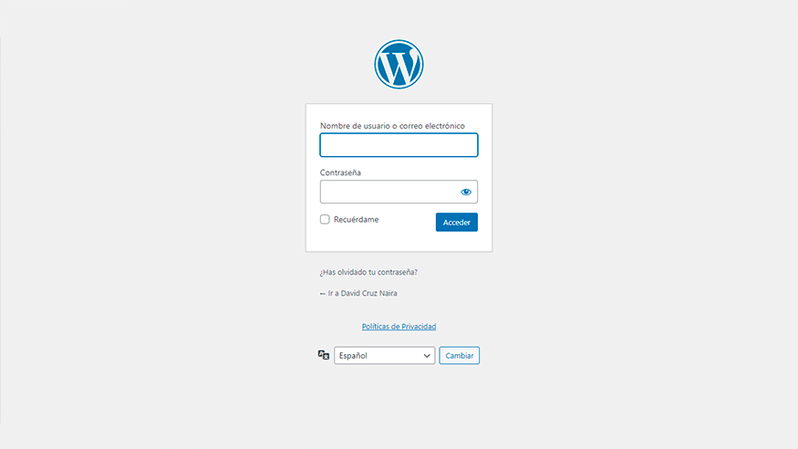 acceder a wordpress como administrador