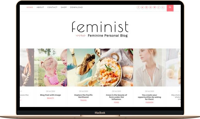 feminist plantilla blogger