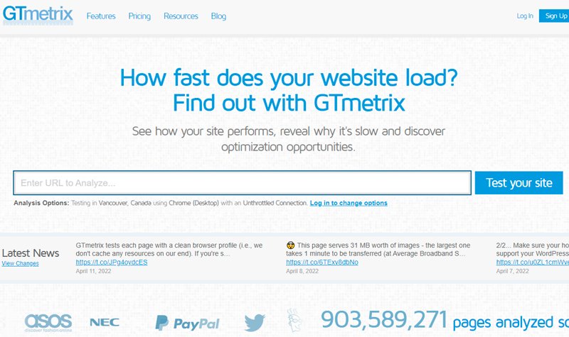 optimizacion web gtmetrix
